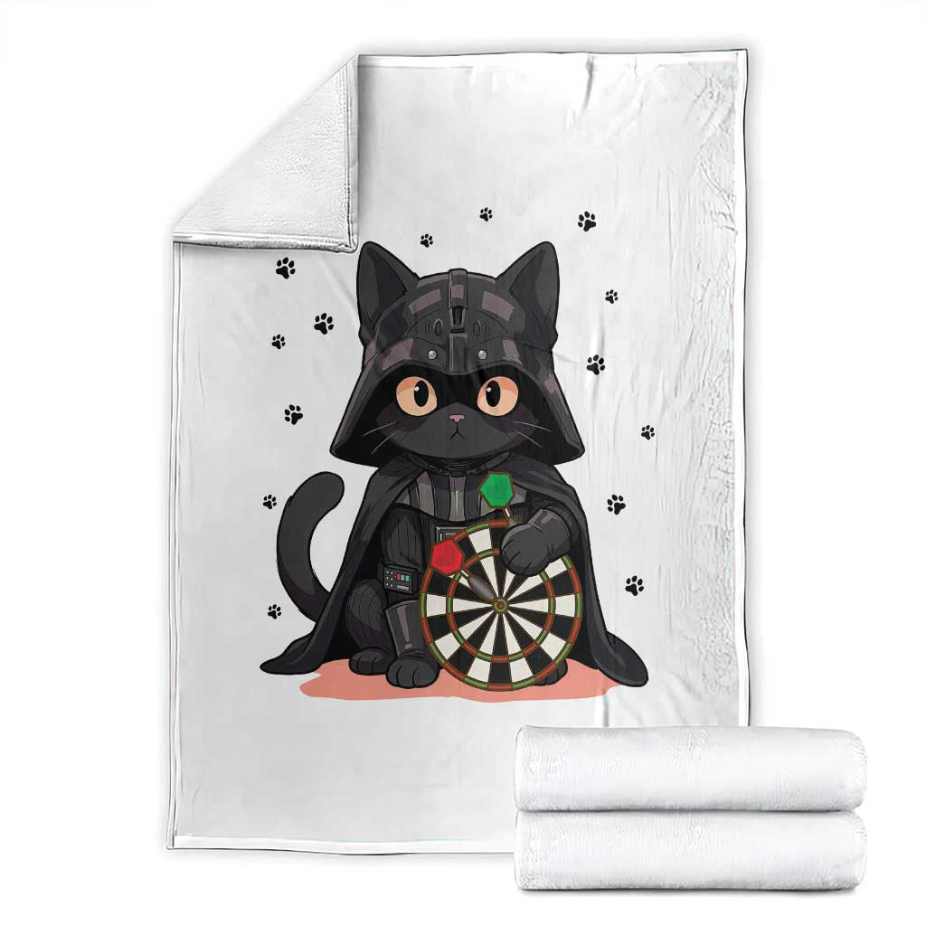 Dark Lord Cat Dartist Gift Throw Blanket Funny Sci Fi Dart Thrower Gift TS12 White Print Your Wear