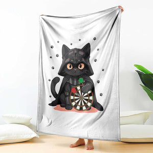 Dark Lord Cat Dartist Gift Throw Blanket Funny Sci Fi Dart Thrower Gift TS12 Print Your Wear