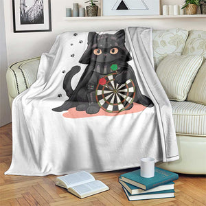 Dark Lord Cat Dartist Gift Throw Blanket Funny Sci Fi Dart Thrower Gift TS12 Print Your Wear