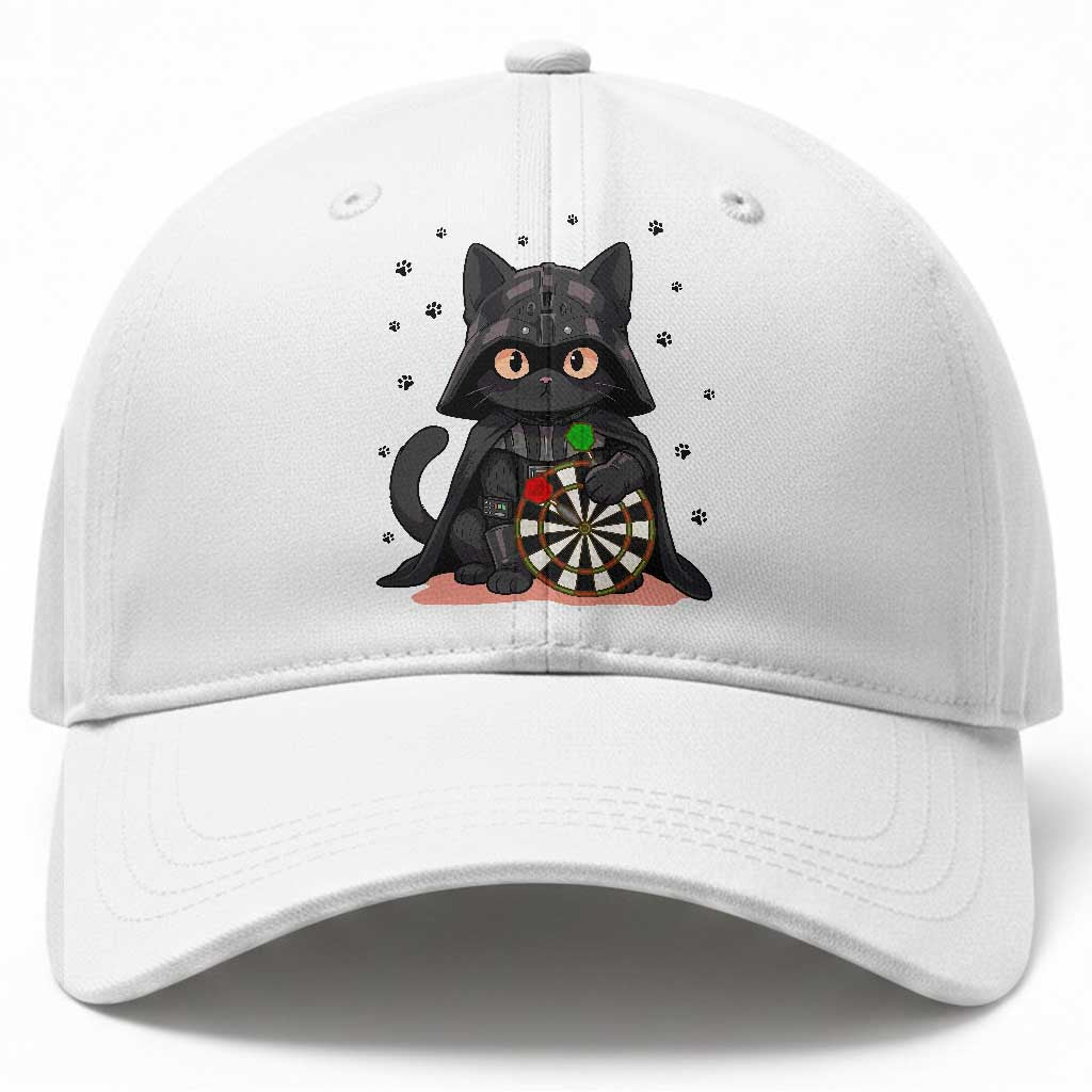 Dark Lord Cat Dartist Gift Baseball Cap Funny Sci Fi Dart Thrower Gift TS12 Print Your Wear