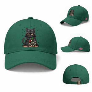 Dark Lord Cat Dartist Gift Baseball Cap Funny Sci Fi Dart Thrower Gift TS12 Baseball Cap Universal Fit Irish Green Print Your Wear