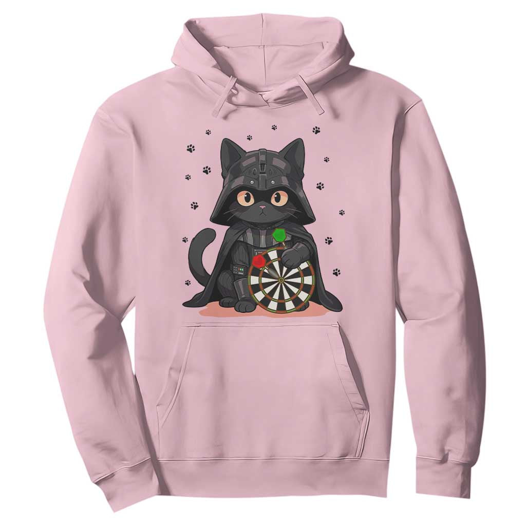 Dark Lord Cat Dartist Gift Hoodie Funny Sci Fi Dart Thrower Gift TS12 Light Pink Print Your Wear