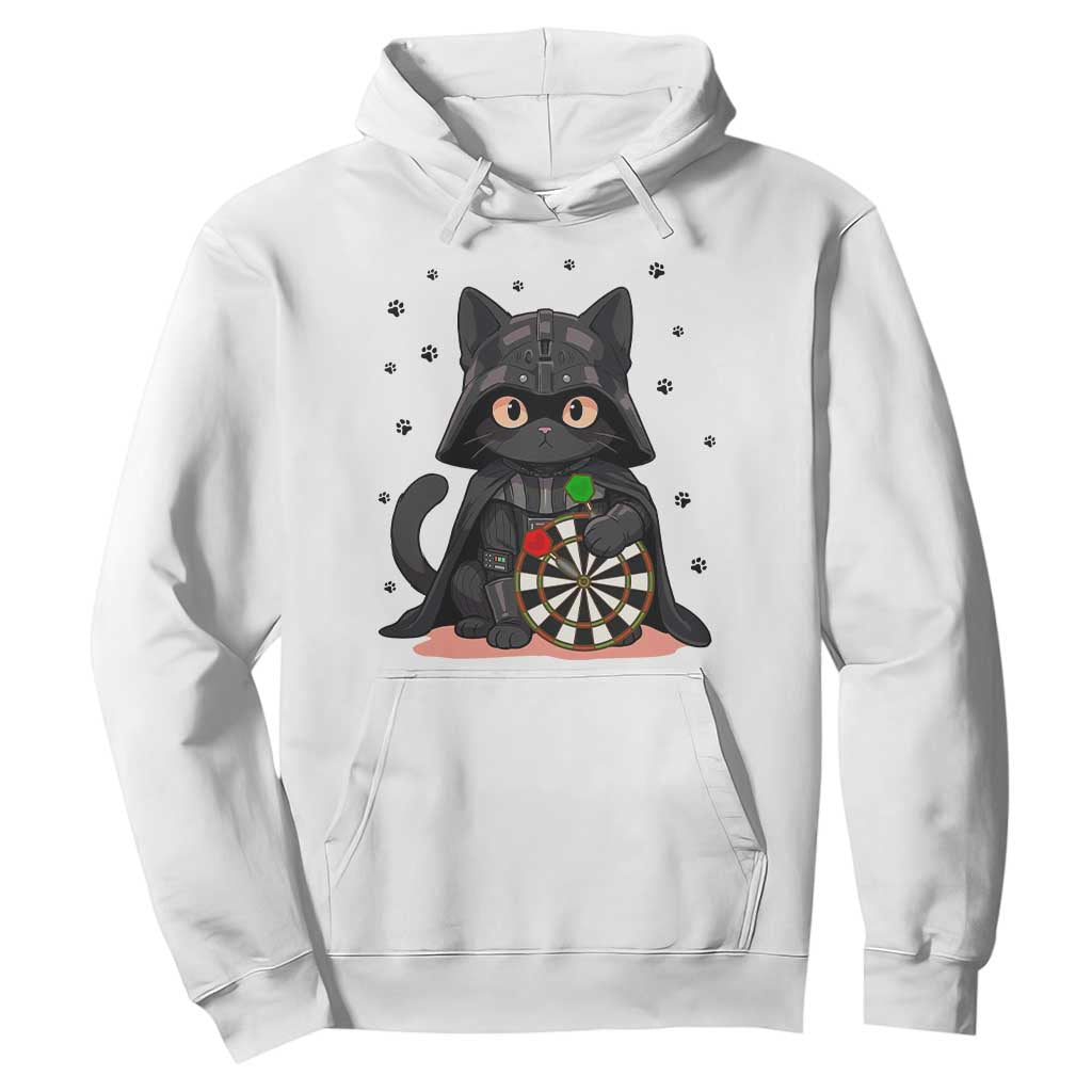 Dark Lord Cat Dartist Gift Hoodie Funny Sci Fi Dart Thrower Gift TS12 White Print Your Wear