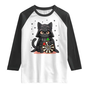 Dark Lord Cat Dartist Gift Raglan Shirt Funny Sci Fi Dart Thrower Gift TS12 White Black Print Your Wear