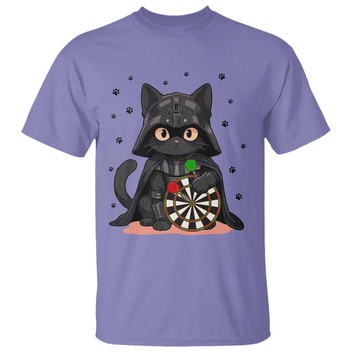 Dark Lord Cat Dartist Gift T Shirt Funny Sci Fi Dart Thrower Gift TS12 Violet Print Your Wear