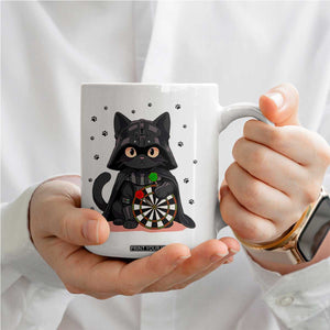 Dark Lord Cat Dartist Gift Coffee Mug Funny Sci Fi Dart Thrower Gift TS12 Print Your Wear