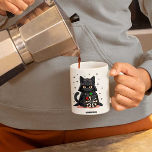 Dark Lord Cat Dartist Gift Coffee Mug Funny Sci Fi Dart Thrower Gift TS12 Print Your Wear