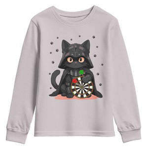 Dark Lord Cat Dartist Gift Youth Sweatshirt Funny Sci Fi Dart Thrower Gift TS12 Ice Gray Print Your Wear