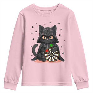 Dark Lord Cat Dartist Gift Youth Sweatshirt Funny Sci Fi Dart Thrower Gift TS12 Light Pink Print Your Wear