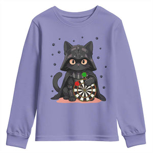 Dark Lord Cat Dartist Gift Youth Sweatshirt Funny Sci Fi Dart Thrower Gift TS12 Violet Print Your Wear