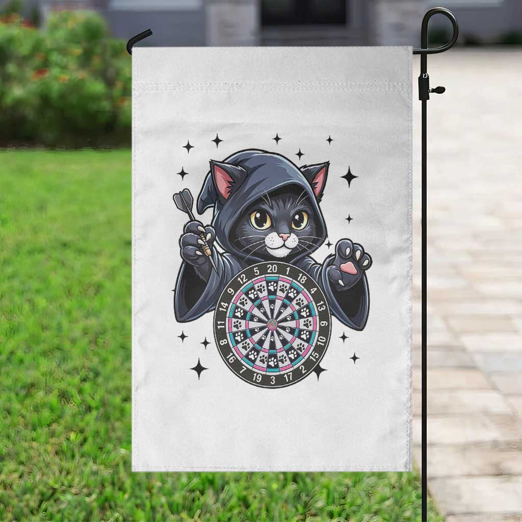 Funny Grim Reaper Cat Dart Player Garden Flag Gothic Dartist Gift TS12 Print Your Wear