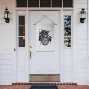 Funny Grim Reaper Cat Dart Player Garden Flag Gothic Dartist Gift TS12 Print Your Wear