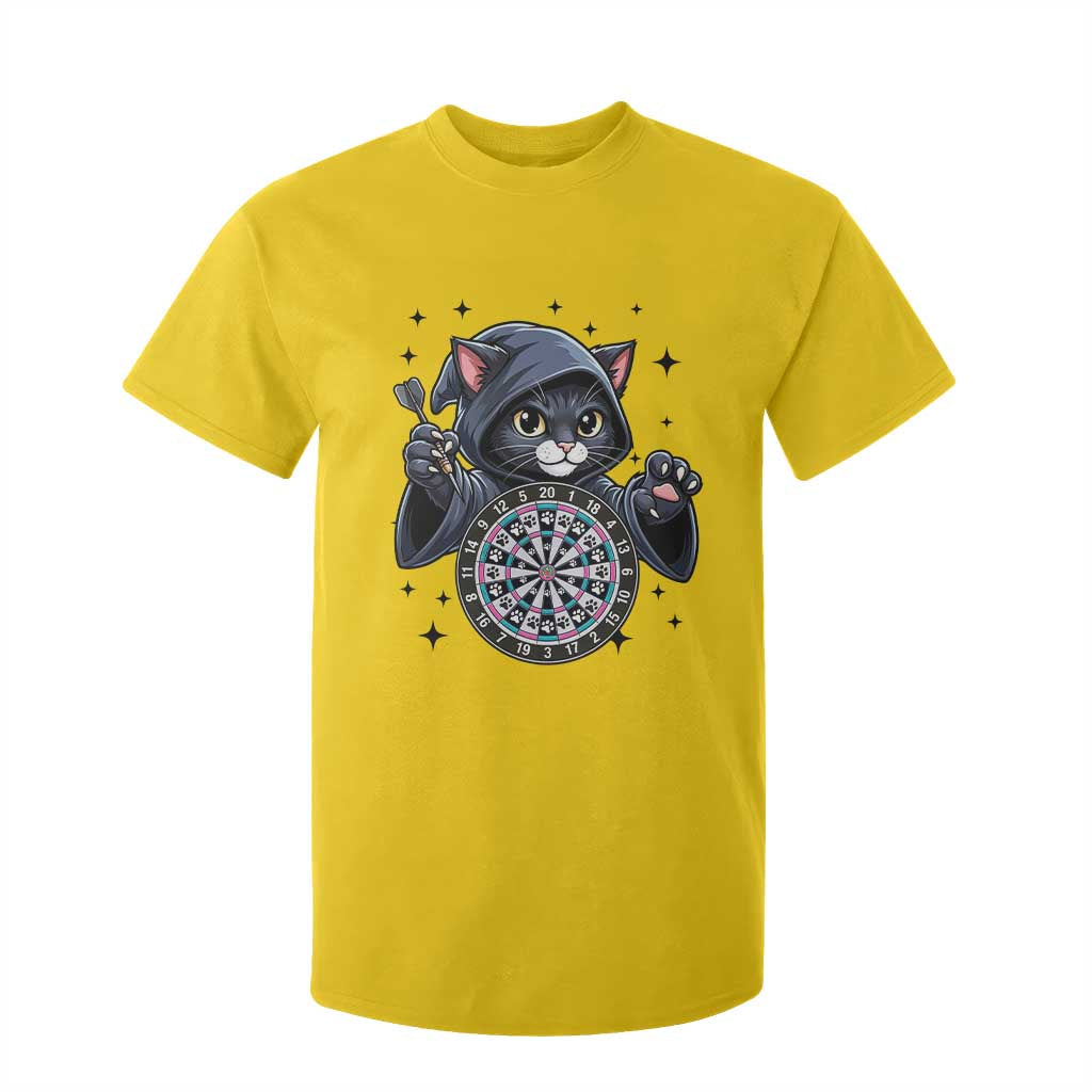 Funny Grim Reaper Cat Dart Player T Shirt For Kid Gothic Dartist Gift TS12 Daisy Print Your Wear