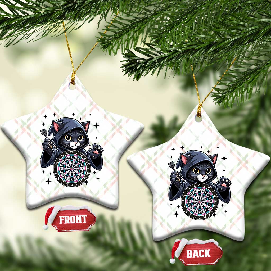 Funny Grim Reaper Cat Dart Player Ceramic Ornament Gothic Dartist Gift TS12 Print Your Wear
