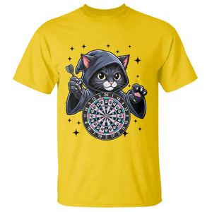 Funny Grim Reaper Cat Dart Player T Shirt Gothic Dartist Gift TS12 Daisy Print Your Wear
