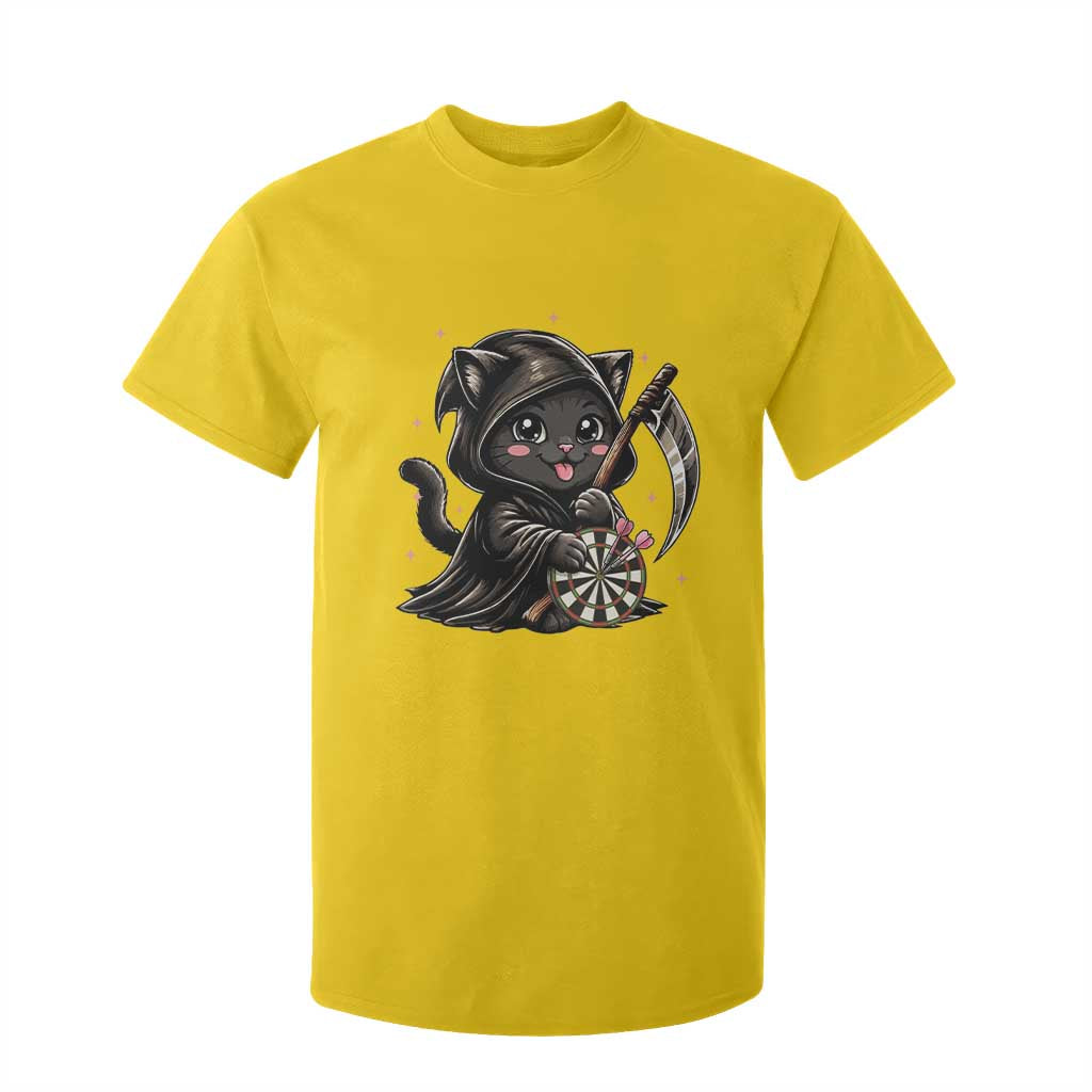 Dark Reaper Cat Throwing Darts T Shirt For Kid Funny Pub Game Gift TS12 Daisy Print Your Wear