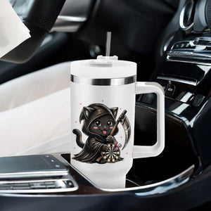 Dark Reaper Cat Throwing Darts Tumbler With Handle Funny Pub Game Gift TS12 Print Your Wear