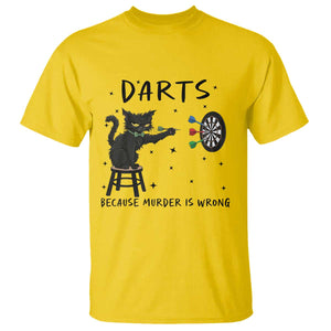 Funny Grumpy Cat Darts T Shirt Because Murder Is Wrong TS12 Daisy Print Your Wear