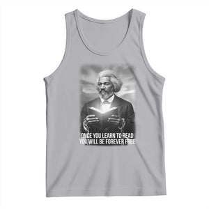 Frederick Douglass Tank Top Once You Learn To Read You Will Be Forever Free TS12 Athletic Heather Print Your Wear