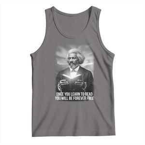 Frederick Douglass Tank Top Once You Learn To Read You Will Be Forever Free TS12 Deep Heather Print Your Wear