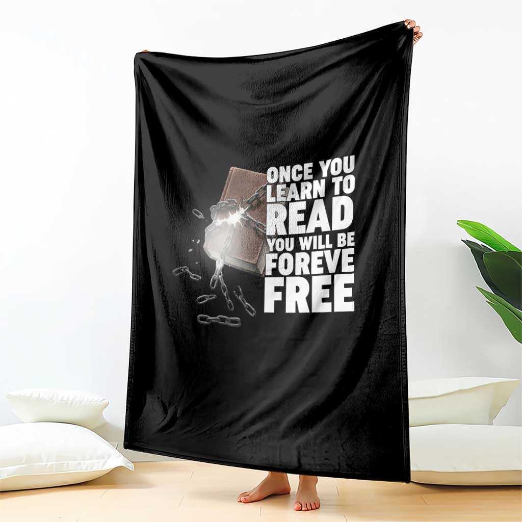 Frederick Douglass Freedom Quote Throw Blanket Once You Learn To Read TS12 Print Your Wear