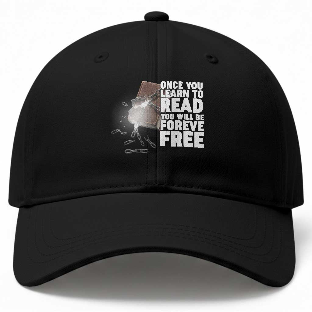 Frederick Douglass Freedom Quote Baseball Cap Once You Learn To Read TS12 Print Your Wear