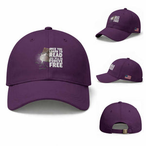 Frederick Douglass Freedom Quote Baseball Cap Once You Learn To Read TS12 Baseball Cap Universal Fit Purple Print Your Wear