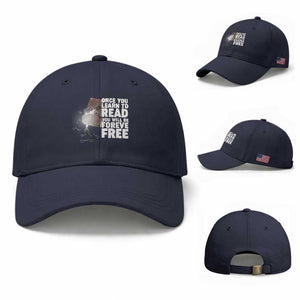 Frederick Douglass Freedom Quote Baseball Cap Once You Learn To Read TS12 Baseball Cap Universal Fit Navy Print Your Wear