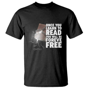 Frederick Douglass Freedom Quote T Shirt Once You Learn To Read TS12 Black Print Your Wear