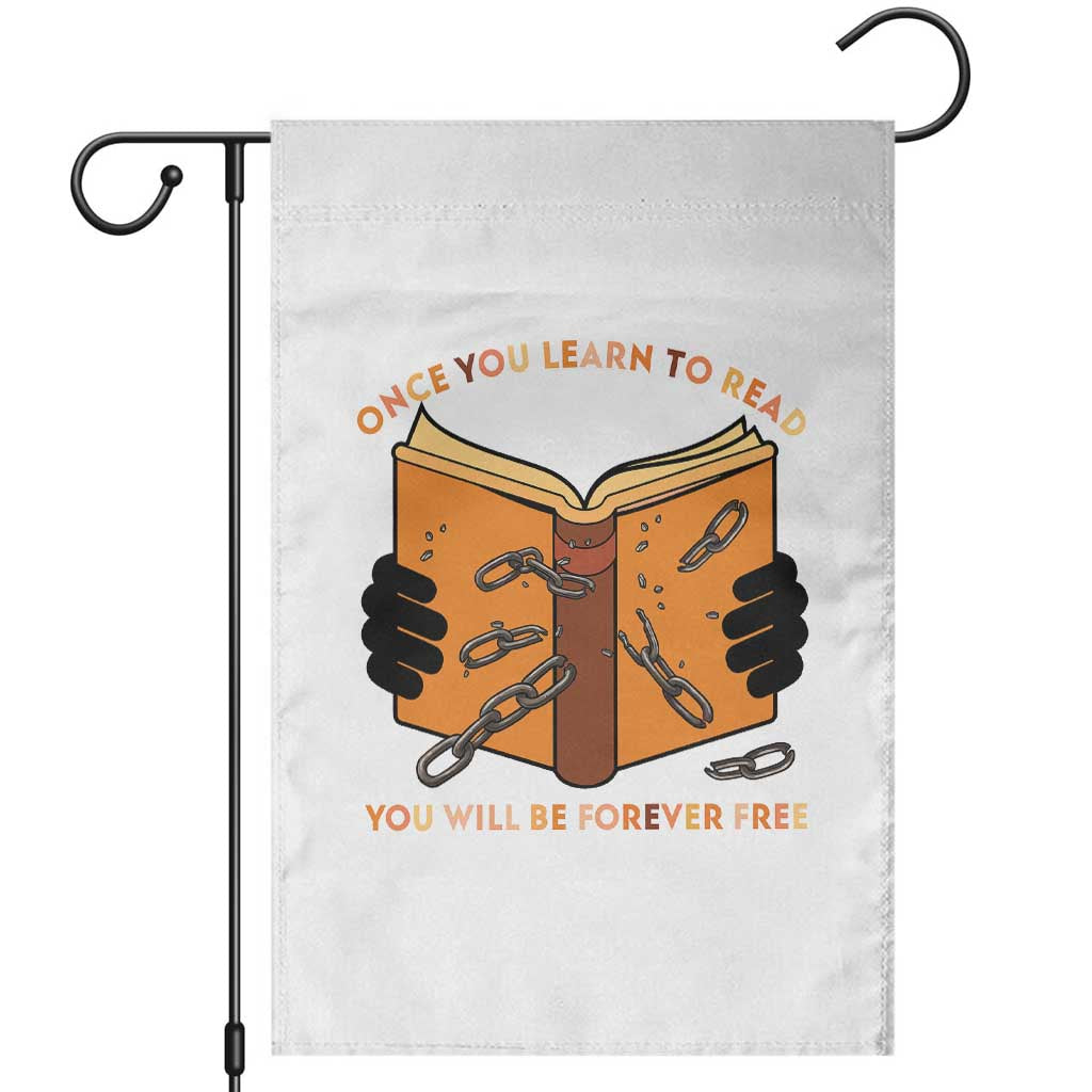 Breaking Every Chain Education Garden Flag Frederick Douglass Quote TS12 White Print Your Wear