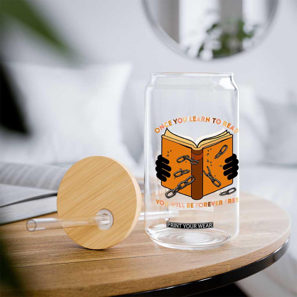 Breaking Every Chain Education Glass Can Frederick Douglass Quote TS12 Print Your Wear