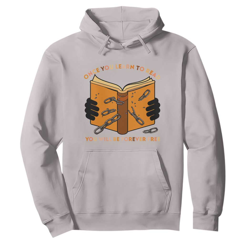 Breaking Every Chain Education Hoodie Frederick Douglass Quote TS12 Ice Gray Print Your Wear