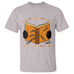 Breaking Every Chain Education T Shirt Frederick Douglass Quote TS12 Ice Gray Print Your Wear