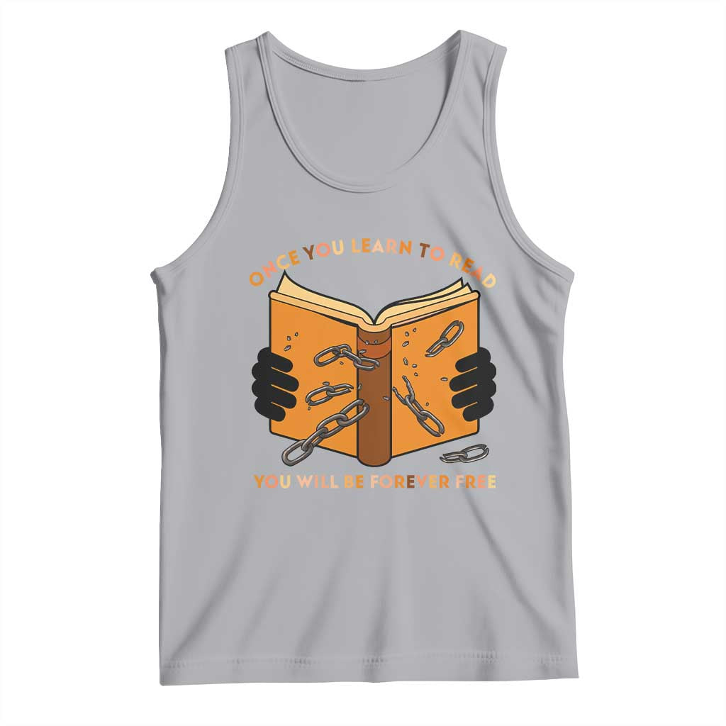 Breaking Every Chain Education Tank Top Frederick Douglass Quote TS12 Athletic Heather Print Your Wear