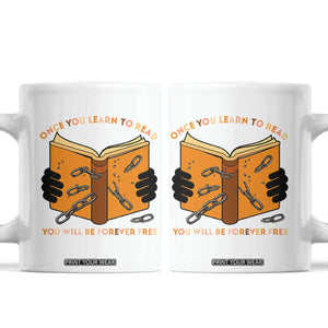 Breaking Every Chain Education Coffee Mug Frederick Douglass Quote TS12 White Print Your Wear