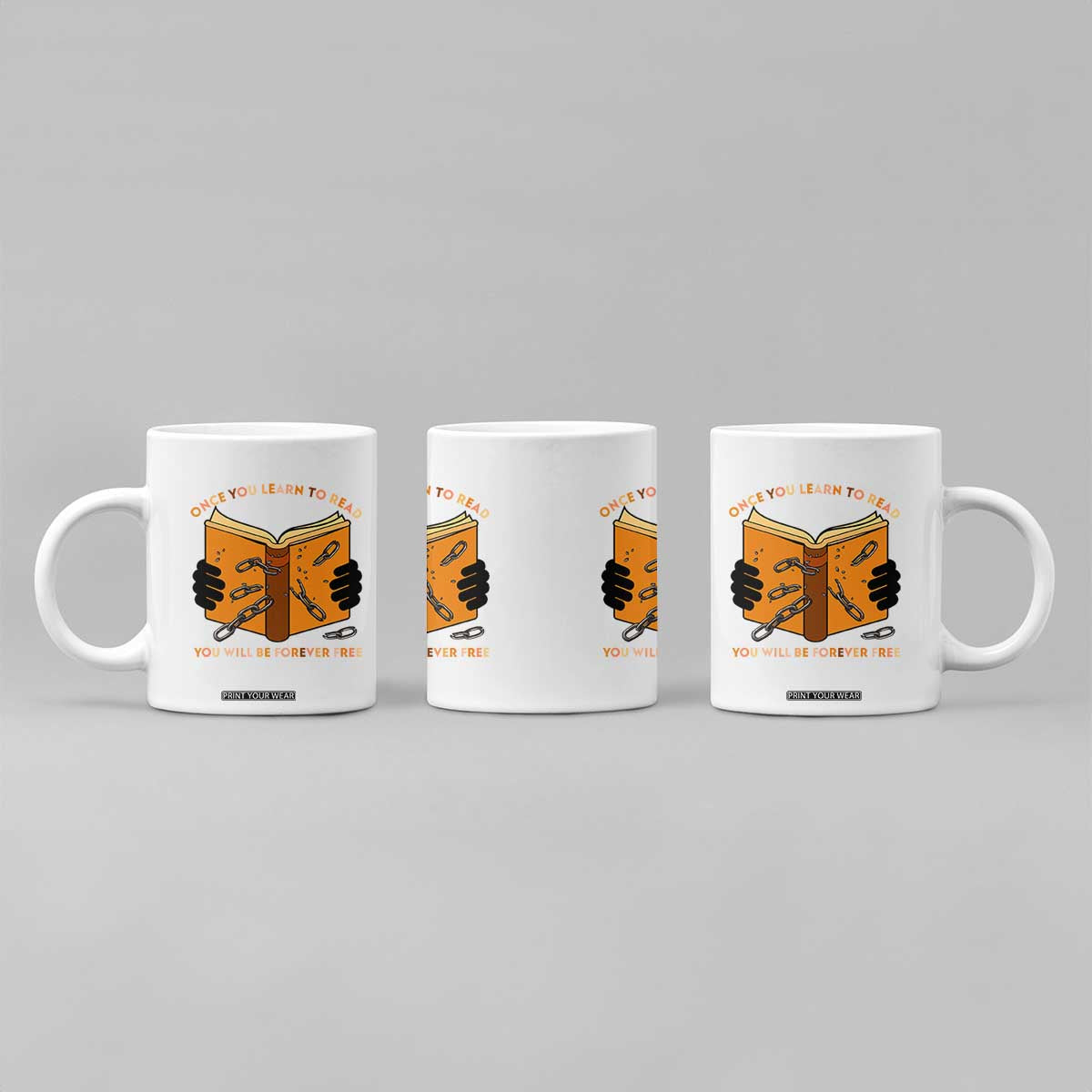 Breaking Every Chain Education Coffee Mug Frederick Douglass Quote TS12 Print Your Wear