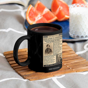 Education Is Freedom Newspaper Coffee Mug Frederick Douglass Black History Month Gift TS12 Print Your Wear