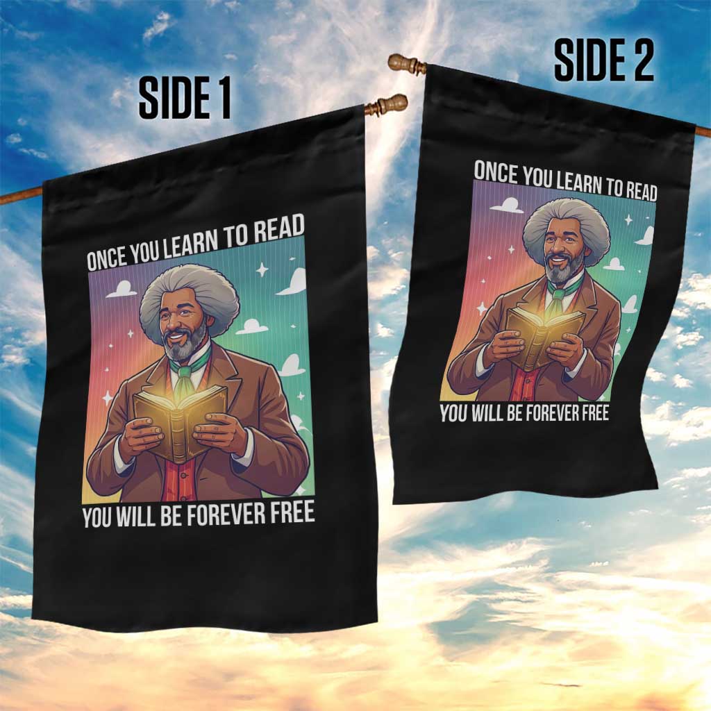 Frederick Douglass Reading And Freedom Garden Flag African American Heritage TS12 Print Your Wear