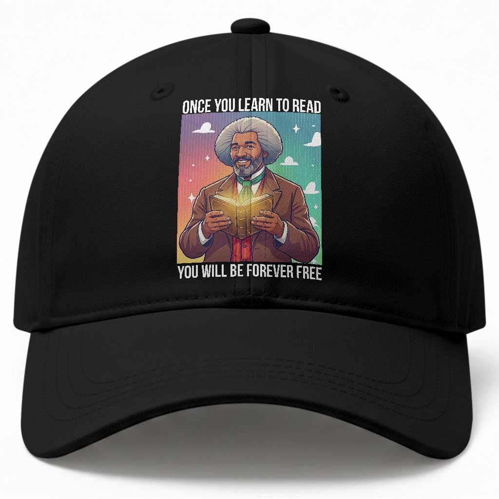 Frederick Douglass Reading And Freedom Baseball Cap African American Heritage TS12 Print Your Wear