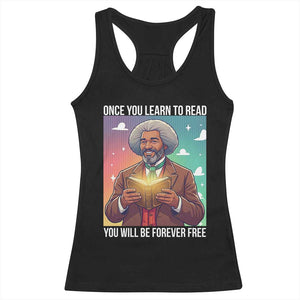 Frederick Douglass Reading And Freedom Racerback Tank Top African American Heritage TS12 Black Print Your Wear