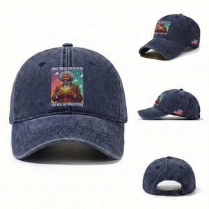Frederick Douglass Reading And Freedom Washed Cotton Baseball Cap African American Heritage TS12 Washed Cap Universal Fit Navy Print Your Wear