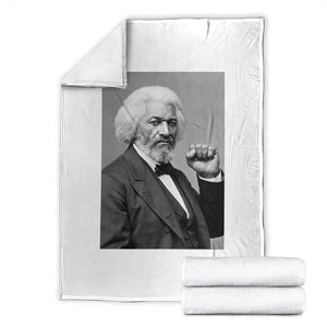 Strong Black History Leader Throw Blanket Frederick Douglass Empowerment TS12 Black Print Your Wear
