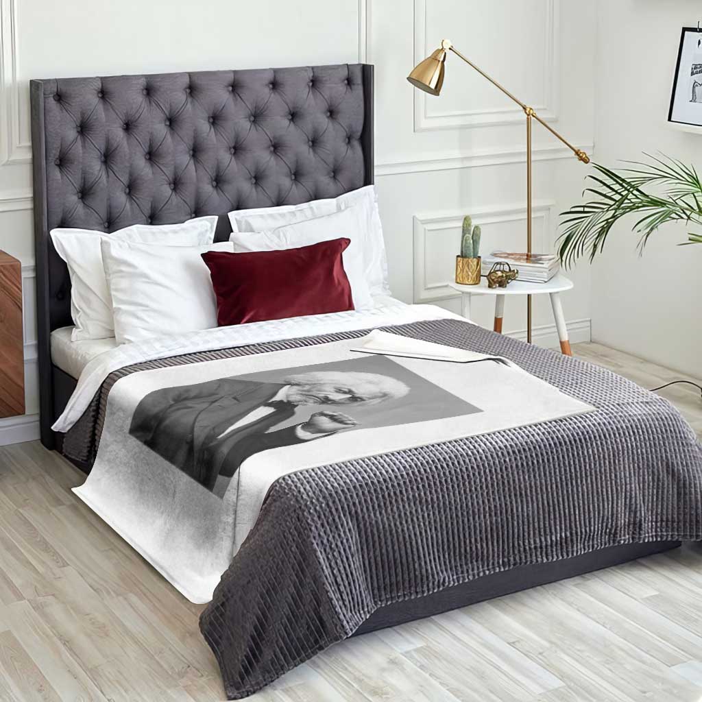 Strong Black History Leader Throw Blanket Frederick Douglass Empowerment TS12 Print Your Wear