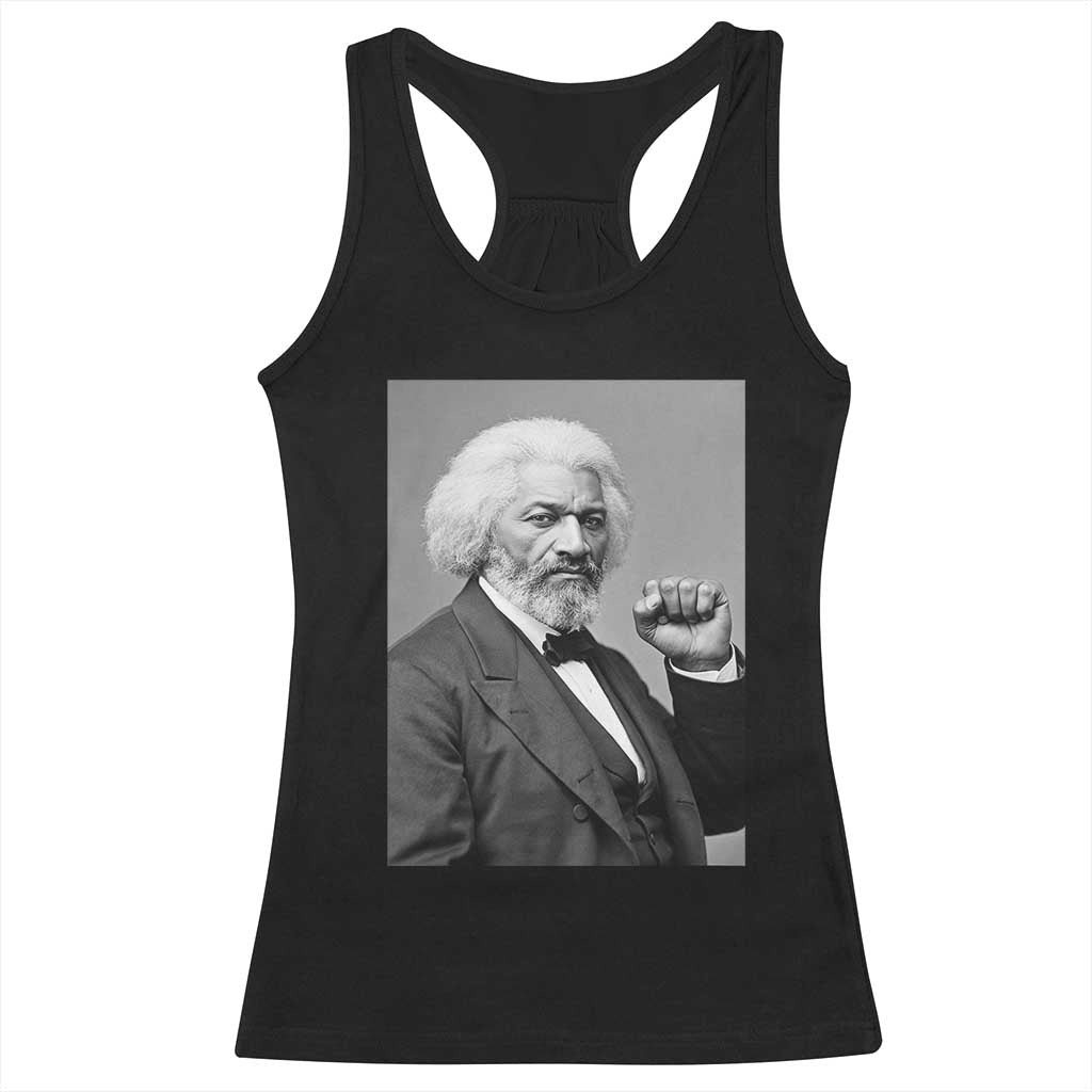 Strong Black History Leader Racerback Tank Top Frederick Douglass Empowerment TS12 Black Print Your Wear