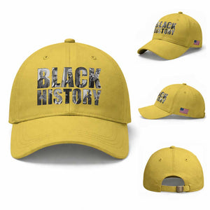 African American Leaders Baseball Cap Black History Month Legends TS12 Baseball Cap Universal Fit Yellow Print Your Wear