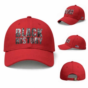 African American Leaders Baseball Cap Black History Month Legends TS12 Baseball Cap Universal Fit Red Print Your Wear