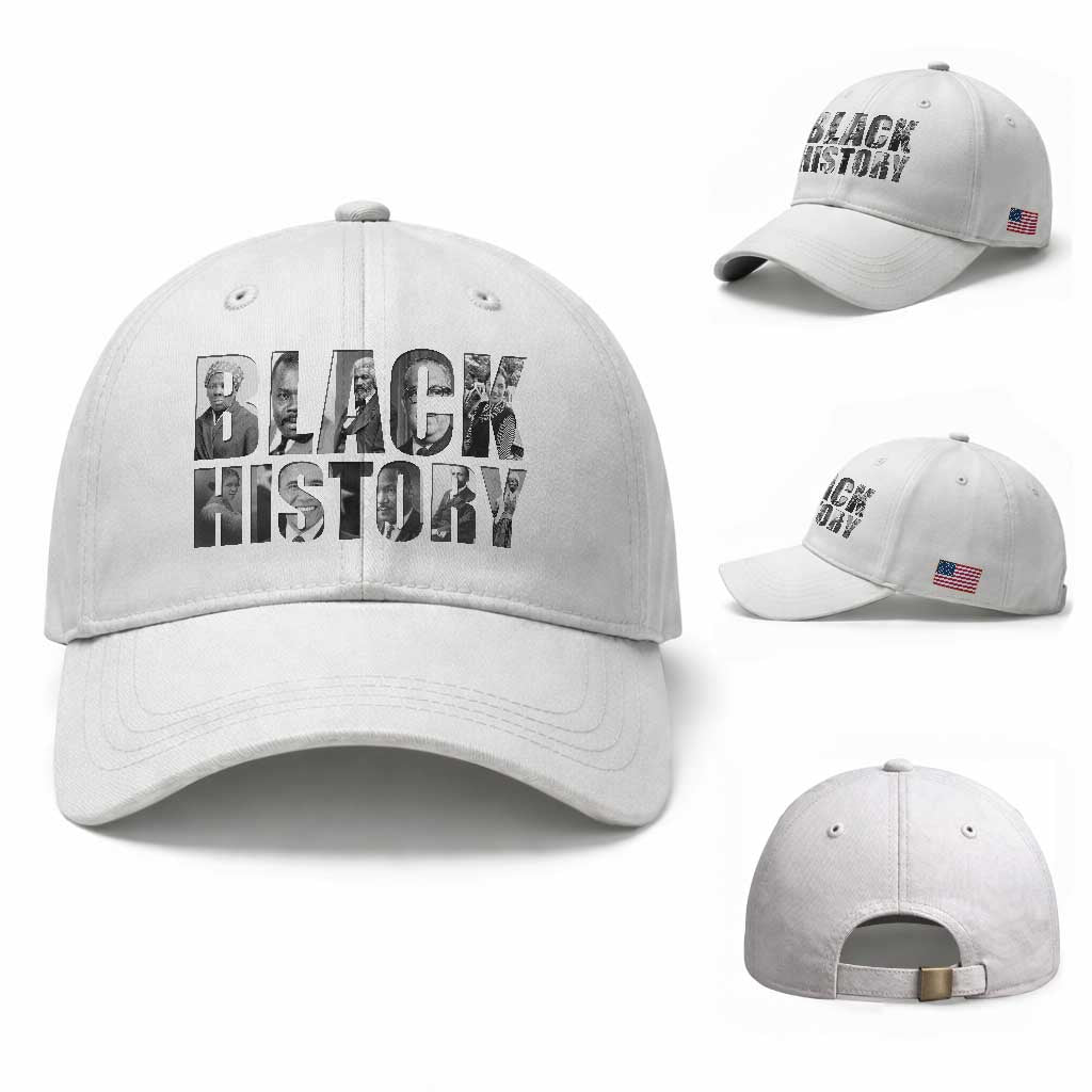 African American Leaders Baseball Cap Black History Month Legends TS12 Baseball Cap Universal Fit White Print Your Wear