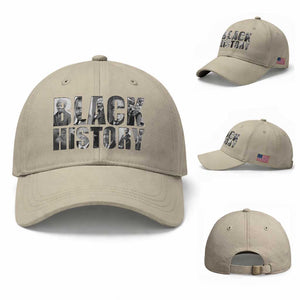 African American Leaders Baseball Cap Black History Month Legends TS12 Baseball Cap Universal Fit Beige Print Your Wear