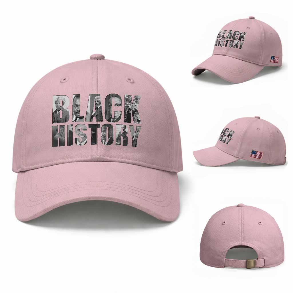 African American Leaders Baseball Cap Black History Month Legends TS12 Baseball Cap Universal Fit Light Pink Print Your Wear