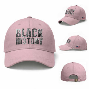 African American Leaders Baseball Cap Black History Month Legends TS12 Baseball Cap Universal Fit Light Pink Print Your Wear